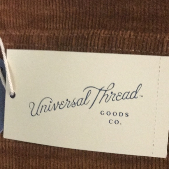 🆕NWT *UNIVERSAL THREAD BROWN VINTAGE STRAIGHT CORDUROY JEANS SIZE 8 REG - Picture 4 of 5